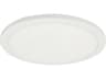 Dainolite Franchesa 1-Light Matte White Round Flush Mount