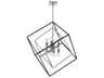 Dainolite Kappa 8-Light Polished Chrome Matte Black Geometric Pendant