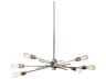 Dainolite Nebraska 6-Light Burnished Chrome Linear Sputnik Pendant