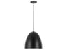 Dainolite Ofelia 1-Light Matte Black Dome Mini Pendant