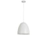 Dainolite Ofelia 1-Light Matte White Dome Pendant