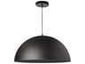 Dainolite Ofelia 1-Light Matte Black Dome Pendant