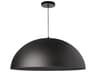 Dainolite Ofelia 1-Light Matte Black Dome Pendant