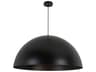 Dainolite Ofelia 1-Light Matte Black Dome Pendant