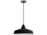 Dainolite Olya 1-Light Matte Black Dome Pendant