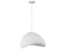 Dainolite Pilar 1-Light White Pendant