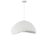 Dainolite Pilar 1-Light White Pendant