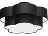 Dainolite Phlox 3-Light Matte Black Drum Flush Mount