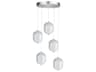 Dainolite Peri 5-Light Polished Chrome Pendant