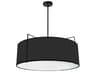 Dainolite Trapezoid 4-Light Black Drum Pendant