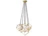Dainolite Thomson 6-Light Gold Geometric Pendant