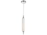 Dainolite Typha 1-Light Polished Chrome Cylinder Mini Pendant