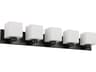 Dainolite Veda 5-Light Matte Black Vanity Light