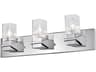 Dainolite Veronica 3-Light Polished Chrome Vanity Light