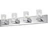 Dainolite Veronica 4-Light Polished Chrome Vanity Light