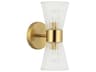Dainolite Vienna 2-Light Aged Brass Wall Sconce