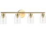 Dainolite Vienna 4-Light Aged Brass Vanity Light
