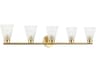 Dainolite Vienna 5-Light Aged Brass Vanity Light