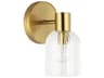 Dainolite Vienna 1-Light Aged Brass Wall Sconce