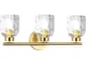 Dainolite Vallora 3-Light Aged Brass Vanity Light