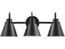 Dainolite Westley 3-Light Matte Black Vanity Light