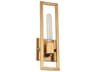 Dainolite Wisteria 1-Light Aged Brass Wall Sconce