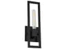 Dainolite Wisteria 1-Light Matte Black Wall Sconce