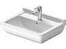 Duravit Starck 3 22'' Ceramic White High Gloss Sink with 3 Faucet Hole