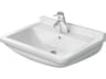 Duravit Starck 3 24'' Ceramic White High Gloss Sink with 1 Faucet Hole