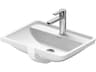 Duravit Starck 3 21'' Ceramic White High Gloss Undermount Sink with 1 Faucet Hole
