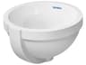 Duravit Architec 13'' White High Gloss Undermount Sink with no faucet holes