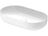 Duravit Luv 27'' White High Glos Washbowl Sink with No Faucet Holes