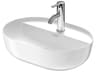 Duravit Luv 19'' White High Glos Washbowl Sink with 1 Faucet Holes