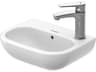 Duravit D-code 14'' Ceramic White High Gloss Sink with 1 Right-side faucet hole