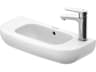 Duravit D-code 20'' Ceramic White High Gloss Sink with 1 Left-side faucet hole