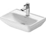 Duravit D-neo 18'' Ceramic White High Gloss Sink - With 1 Faucet Hole