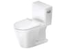 Duravit D-neo 16'' Ceramic White High Gloss Single Flush Toilet - Right Lever - HygieneGlaze