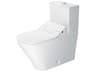 Duravit Durastyle 15'' Ceramic Dual Flush White High Gloss One-Piece Toilet - HygieneGlaze