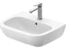 Duravit D-code 22'' White High Gloss Sink with 3 Faucet holes