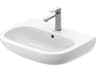 Duravit D-code 23'' White High Gloss Sink with 1 Faucet holes