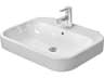 Duravit Happy D.2  26'' Ceramic White High Gloss Sink with 1 Faucet Hole