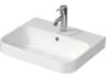 Duravit Happy D.2 20'' Ceramic White High Gloss Sink with 1 Faucet Hole