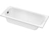 Duravit D-code 63'' Acrylic White Bathtub - Reversible Drain