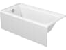 Duravit Architec 60'' White Bathtub - Left oriented drain