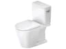 Duravit D-Neo 16'' White Single Flush Two-Piece Toilet 1.28 GPF, Left Side Lever