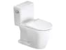 Duravit D-Neo 16'' White Dual Flush Two-Piece Toilet 1.32/0.92 GPF, Left Side Lever, HygieneGlaze