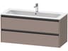 Duravit Ketho.2 item 48" Two Frawer Bassalt Matt Wall-Mounted Vanity Unit