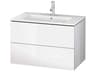 Duravit L-cube 32'' White High Gloss Wall-Mounted Vanity -  Sink included