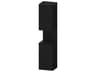Duravit Qatego 16'' Oak Black Matt Tall Cabinet - Right Side Hinge