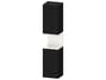 Duravit Qatego 16'' Oak Black Matt/White Tall Cabinet - Right Side Hinge